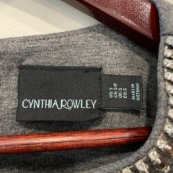 Cynthia Rowley Gray and Jewel-lined shirt - Picture 3 of 3